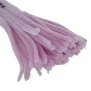 Pipe Cleaners 6mm x 12 Inch | Chenille Stems Online India | Light Pink