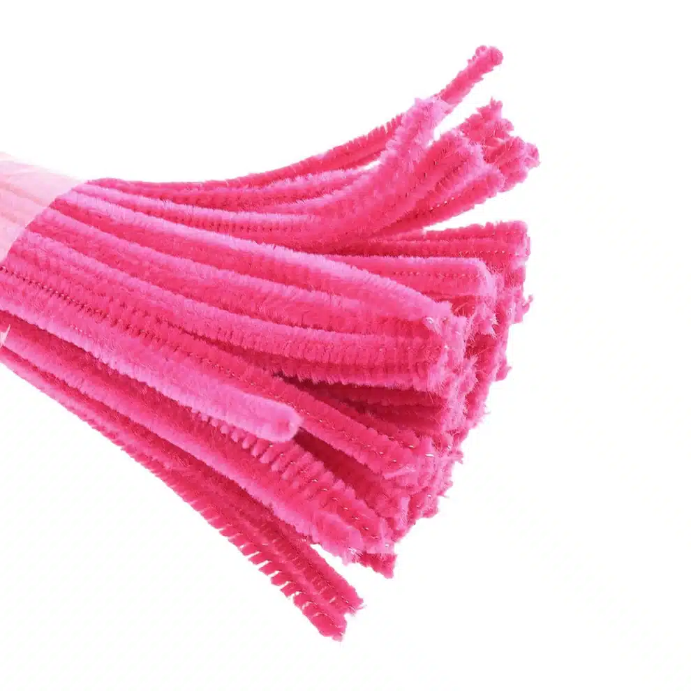Pipe Cleaners 6mm x 12 Inch | Chenille Stems Online India | Magenta