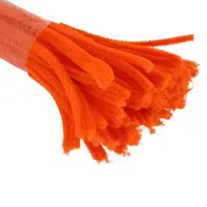 Pipe Cleaners 6mm x 12 Inch | Chenille Stems Online India | Orange