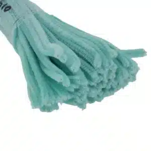 Pipe Cleaners 6mm x 12 Inch | Chenille Stems Online India | Aqua Green/Torquise