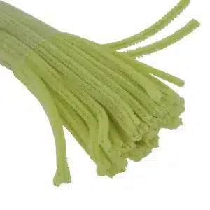 Pipe Cleaners 6mm x 12 Inch | Chenille Stems Online India | Pastel Yellow