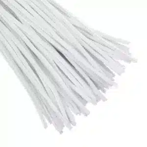Pipe Cleaners 6mm x 12 Inch | Chenille Stems Online India | White