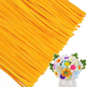 Pipe Cleaners 8mm x 12 Inch | Chenille Stems Online India | Yellow - Sunflower Yellow